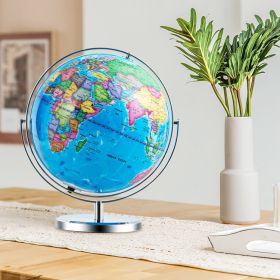 13" Illuminated World Globe 720Ã‚Â° Rotating Map with LED Light