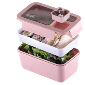 Pink Bento box Premium Bento Lunch Box with Compartments for Portion Control and On The Go Dining Adult lunch box Durable and Stylish Solution 40 Ounc