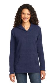 Anvil Ladies French Terry Pullover Hooded Sweatshirt 72500L (Color: Heather Blue, size: S)