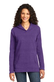 Anvil Ladies French Terry Pullover Hooded Sweatshirt 72500L (Color: Heather Purple, size: L)