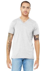 BELLA+CANVAS Unisex Jersey Short Sleeve V-Neck Tee BC3005 (Color: Ash, size: 3XL)