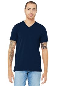 BELLA+CANVAS Unisex Jersey Short Sleeve V-Neck Tee BC3005 (Color: Navy, size: XS)