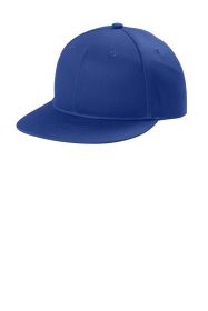 Port Authority Snapback Flat Bill Cap C116 (Color: Patriot Blue, size: OSFA)