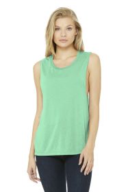 BELLA+CANVAS Women's Flowy Scoop Muscle Tank BC8803 (Color: Mint, size: M)