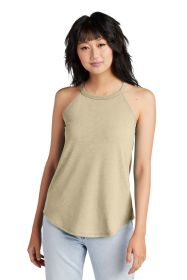 District Women's Perfect Tri Rocker Tank DT137L (Color: Desert Tan Heather, size: 3XL)